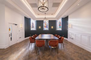Former chapel room communal space at Nightingale House